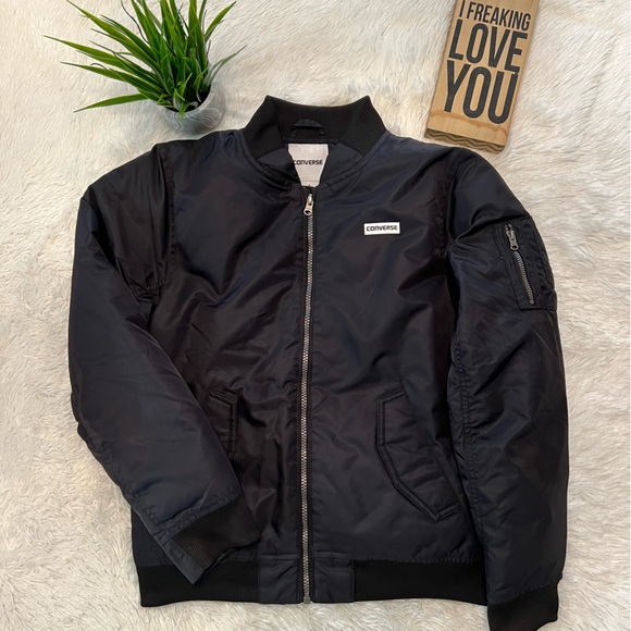 Boy’s Converse Bomber/Puffer Jacket - Size L 12/13 - EXCELLENT LIKE NEW COND! - Picture 2 of 11